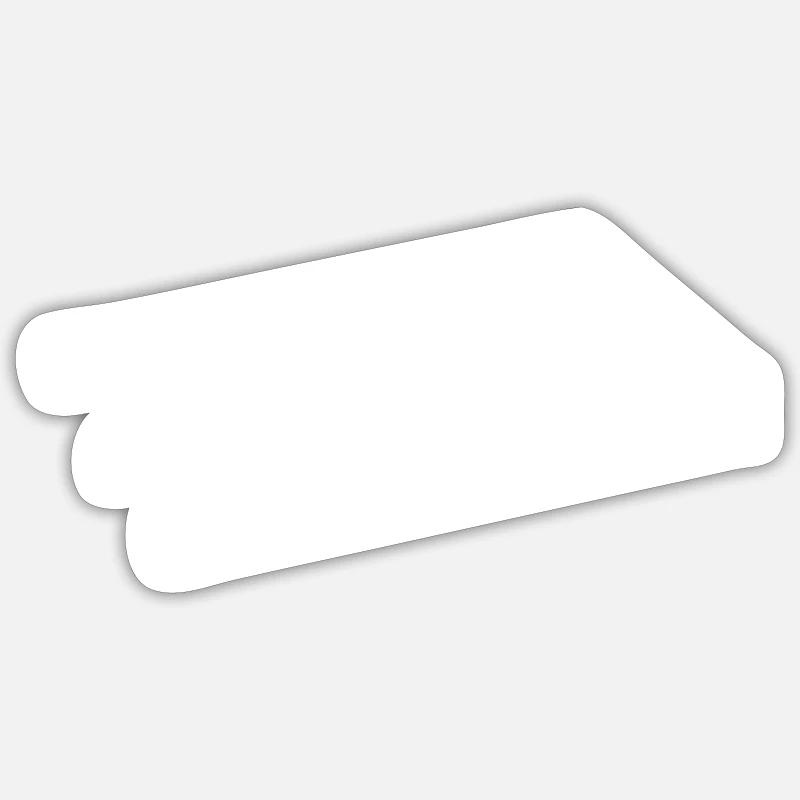 Illusion d'optique hallucination - Sticker taille S (10 x 10 cm) - blanc mat