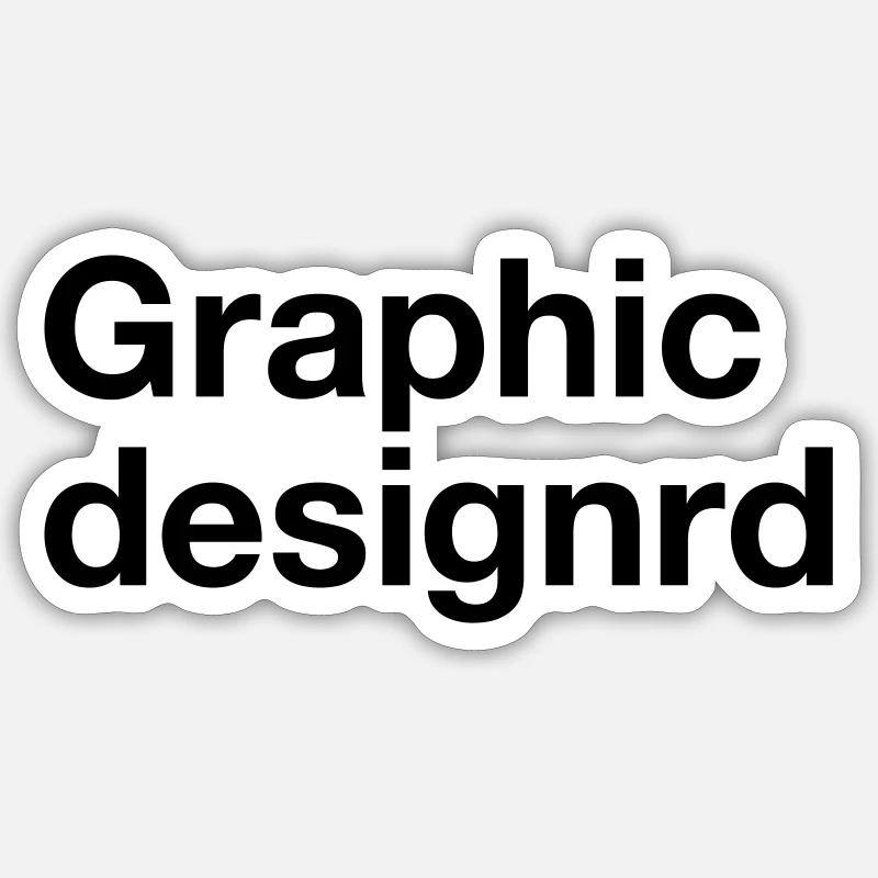 Graphic designrd Sticker size S (10 x 10 cm)