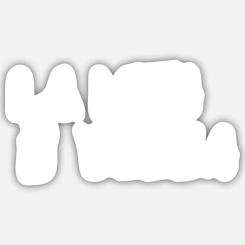 La Vita È Bella - Sticker taille S (10 x 10 cm) - blanc mat
