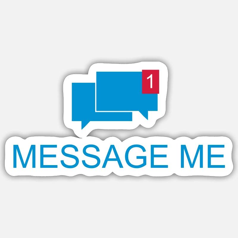 Message me / Mail me 2c Sticker size S (10 x 10 cm)