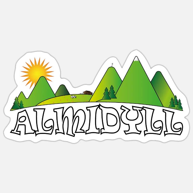 Almidyll - Sticker Größe S (10 x 10 cm) - Mattweiß