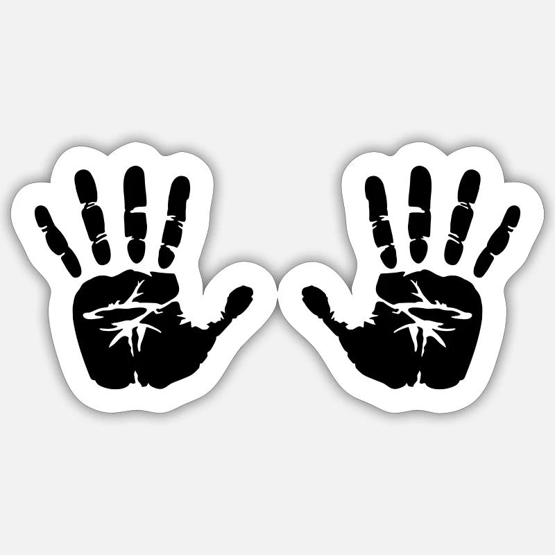 Hands Sticker size S (10 x 10 cm)