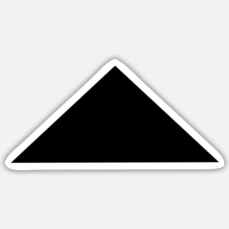 Triangle - Sticker taille S (10 x 10 cm) - blanc mat