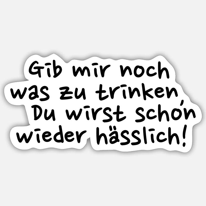 Alkohol Sticker Größe S (10 x 10 cm)