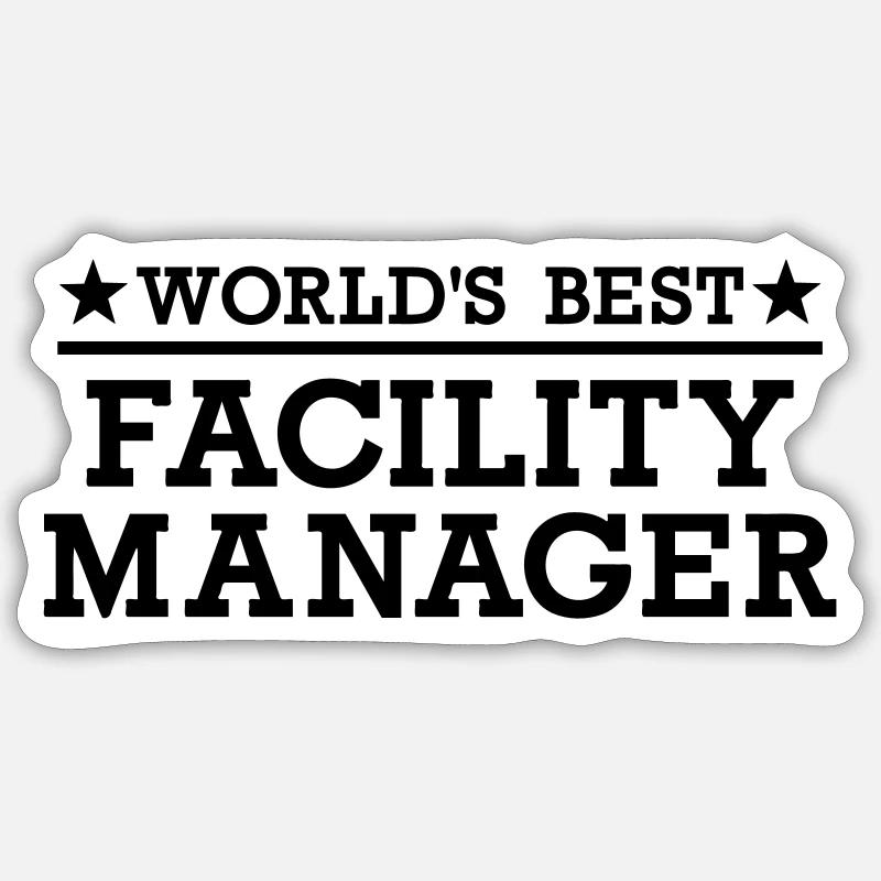 Facility Manager - Sticker taille S (10 x 10 cm) - blanc mat