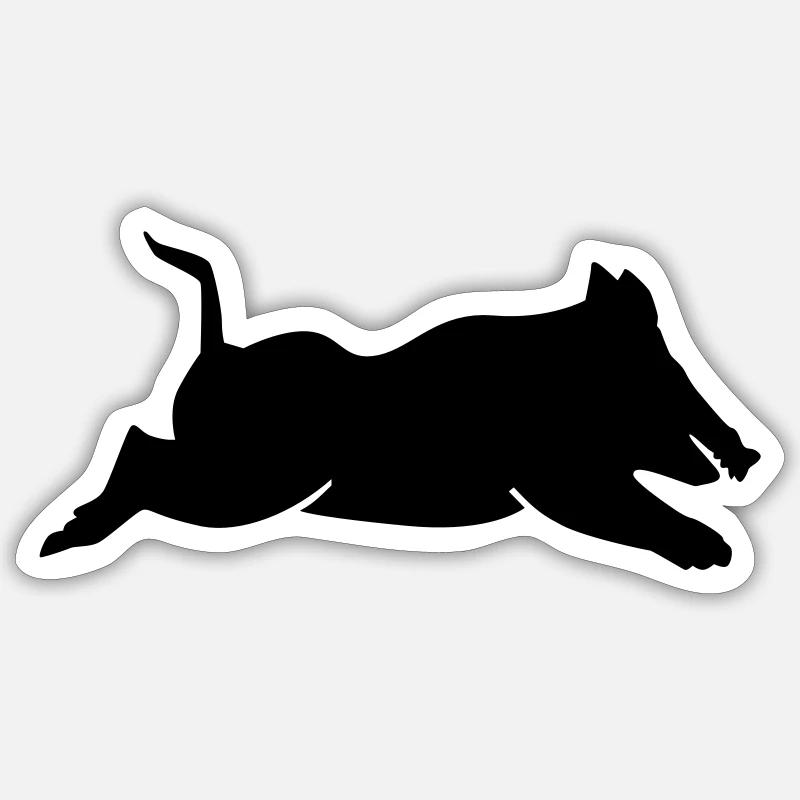 Cochon sauvage - Sticker taille S (10 x 10 cm) - blanc mat