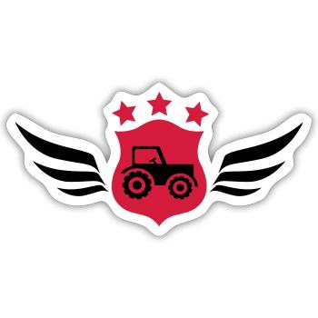 Farming / Landwirtschaft / Agriculture - Sticker Größe S (10 x 10 cm) - Mattweiß - Vorne