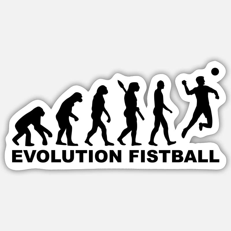 Evolution Fistball Sticker size S (10 x 10 cm)