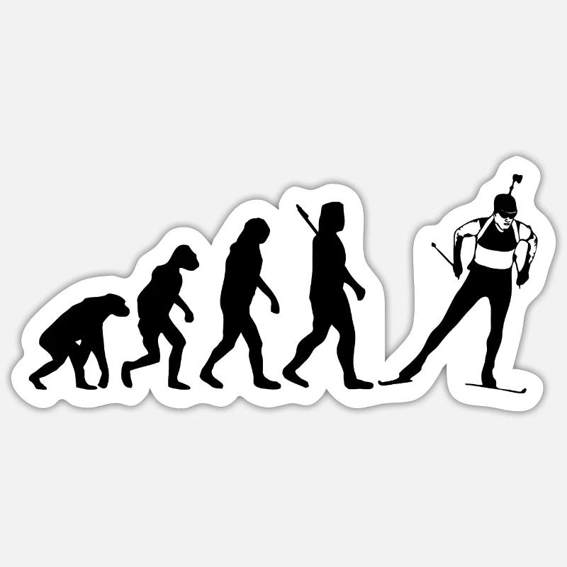 Evolution Biathlon Sticker Größe S (10 x 10 cm)