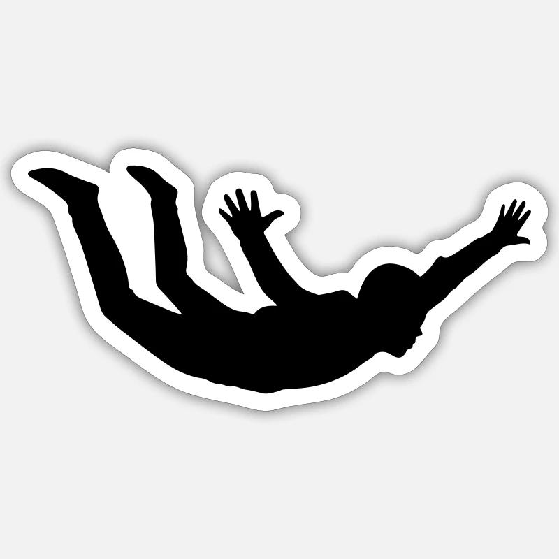 Skydiver Sticker Größe S (10 x 10 cm)