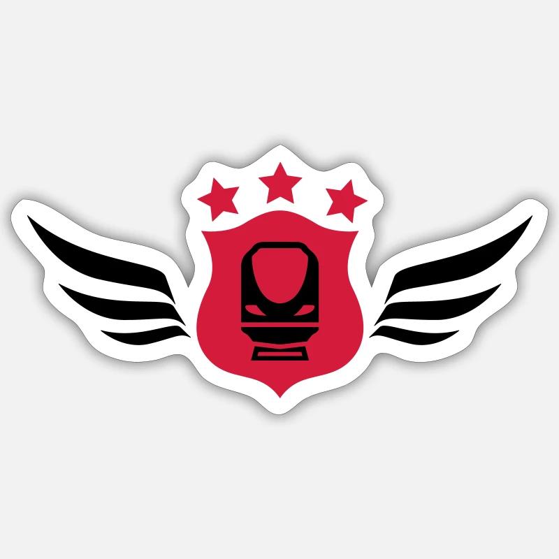 Eisenbahner / Eisenbahnen / Eisenbahn / Bahn - Sticker Größe S (10 x 10 cm) - Mattweiß