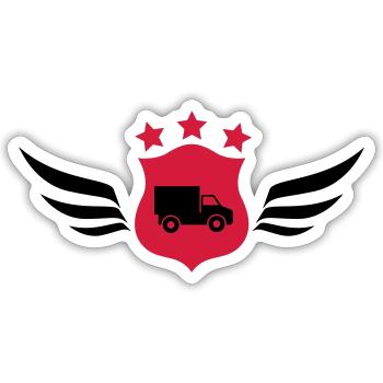 Mover Frachtführer Déménageur Déménagement - Sticker size S (10 x 10 cm) - white matte - Front