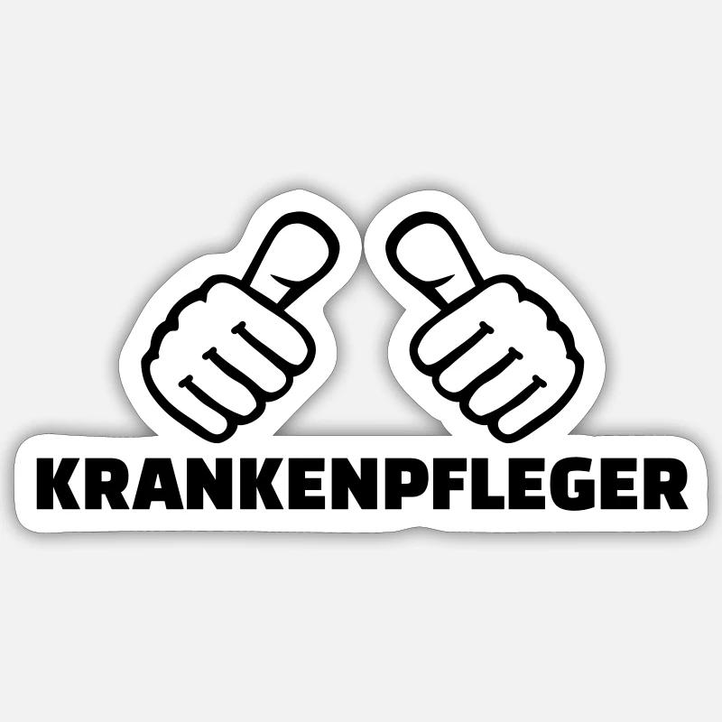 Krankenpfleger Sticker Größe S (10 x 10 cm)