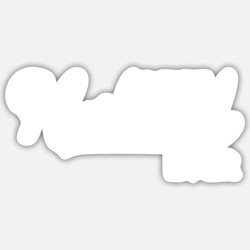 Ehemann - Sticker Größe S (10 x 10 cm) - Mattweiß