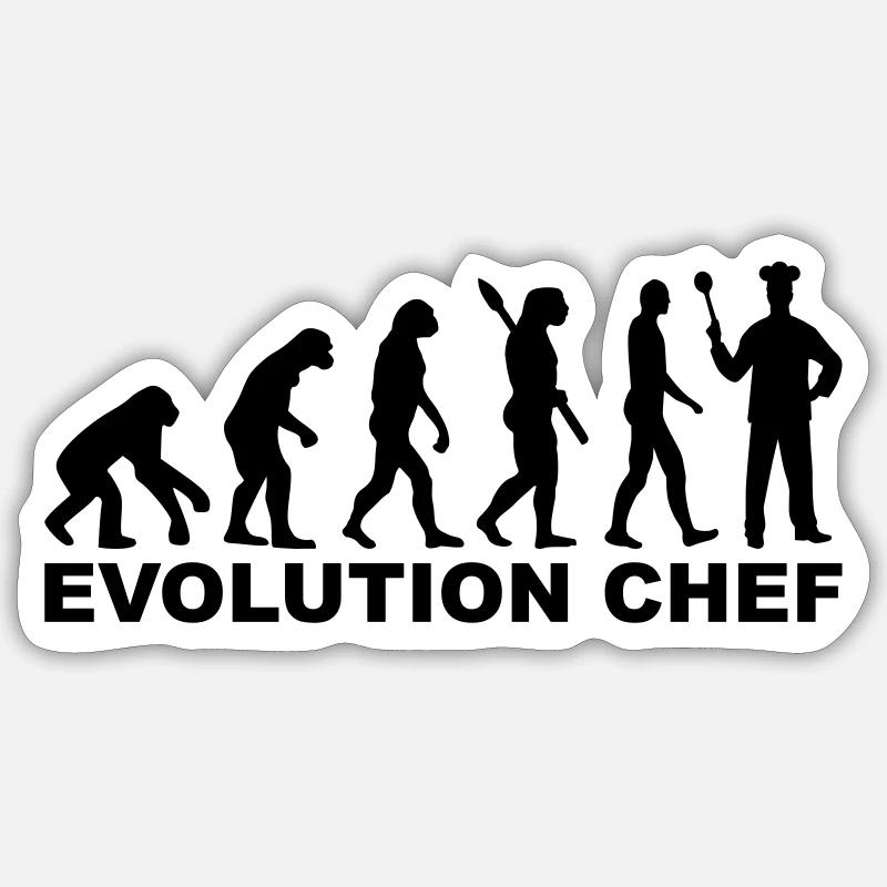 Chef - Sticker size S (10 x 10 cm) - white matte