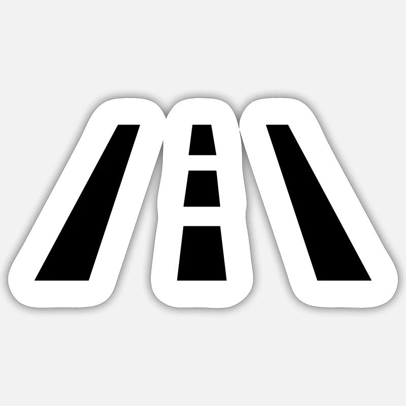 Straße Sticker Größe S (10 x 10 cm)