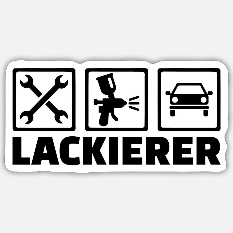 Lackierer Sticker Größe S (10 x 10 cm)