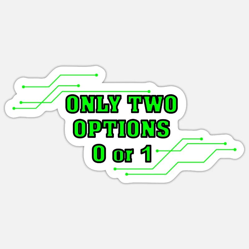 computer science - Sticker size S (10 x 10 cm) - white matte