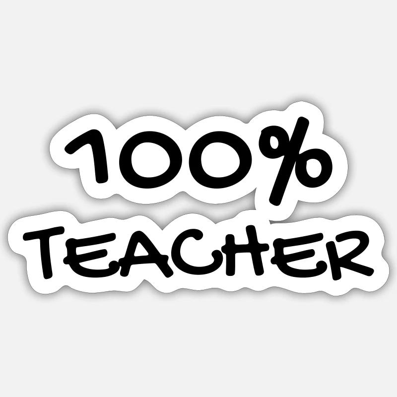 Ecole / Prof / Instit / Professeur / Maîtresse Sticker taille S (10 x 10 cm)
