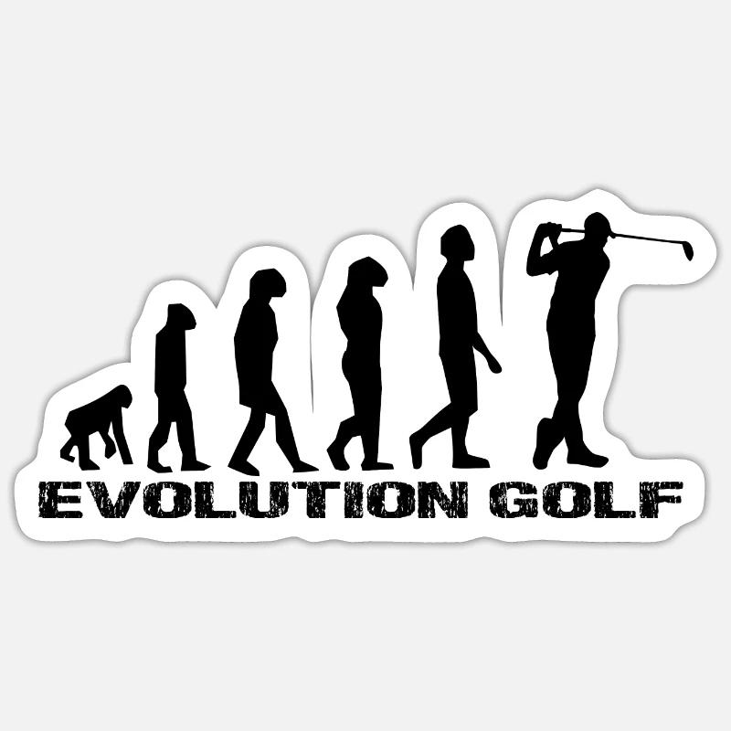 golf - Sticker size S (10 x 10 cm) - white matte