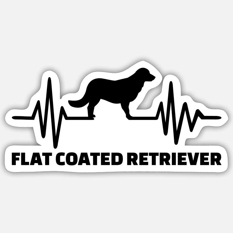 Flat Coated Retriever Sticker size S (10 x 10 cm)
