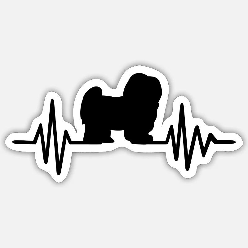 Havanese - Sticker size S (10 x 10 cm) - white matte