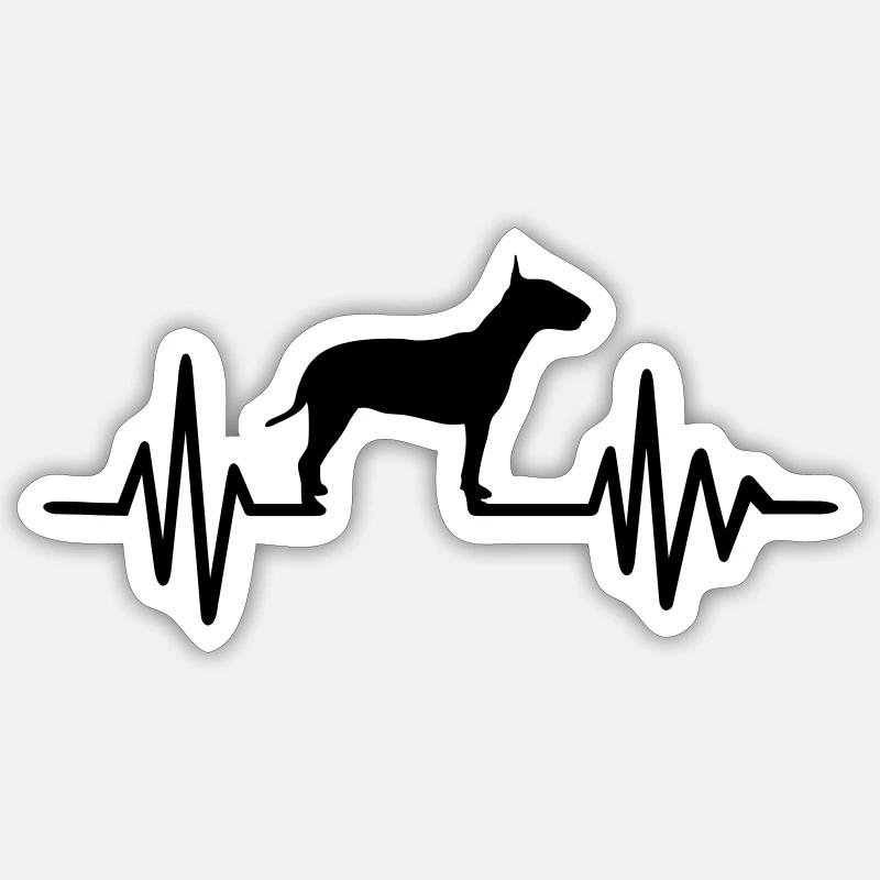 Bull terrier Sticker size S (10 x 10 cm)