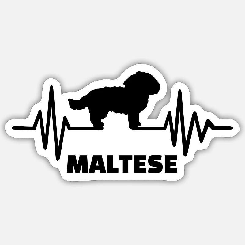 Maltese Sticker size S (10 x 10 cm)