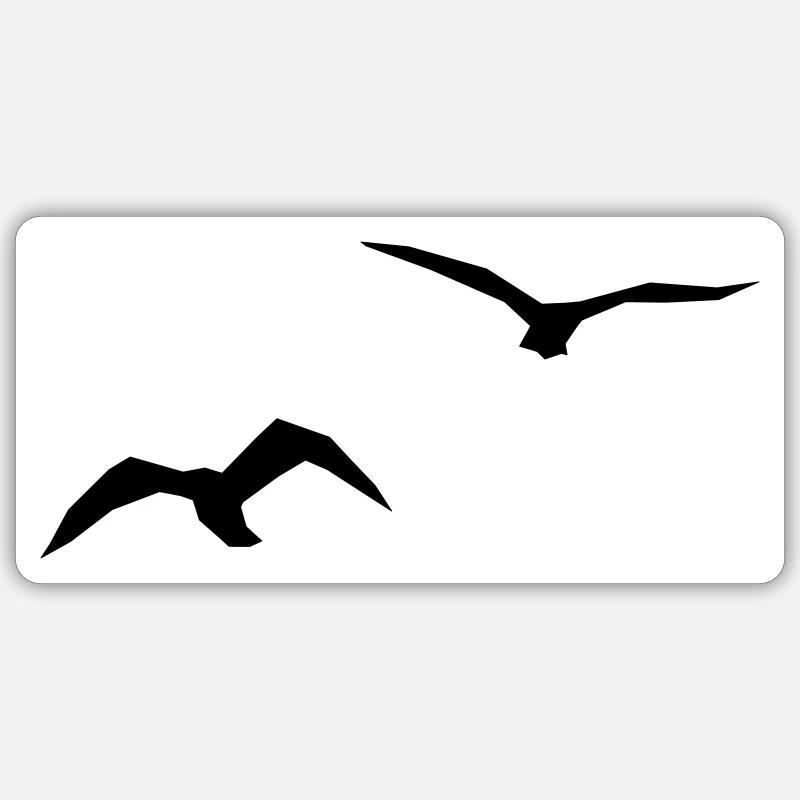Birds - Sticker size S (10 x 10 cm) - white matte