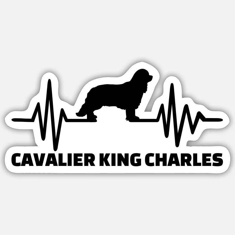 Cavalier King Charles Sticker Größe S (10 x 10 cm)