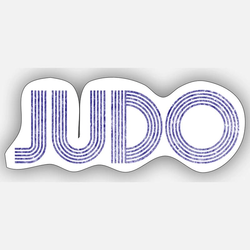 judo - Sticker size S (10 x 10 cm) - white matte