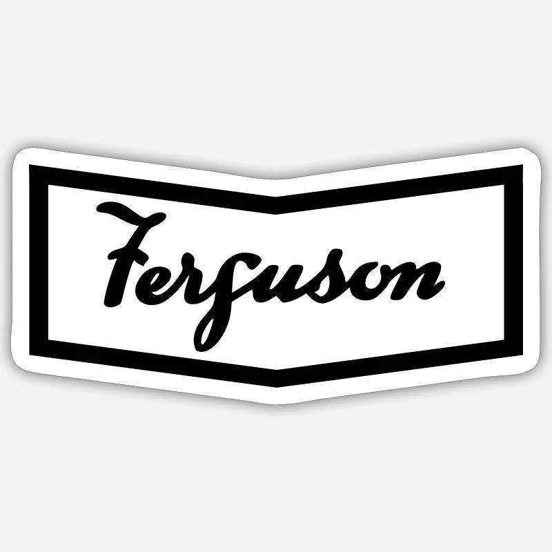Ferguson TE20 hood logo - Sticker size S (10 x 10 cm) - white matte