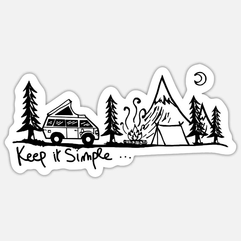keep it simple Sticker taille S (10 x 10 cm)
