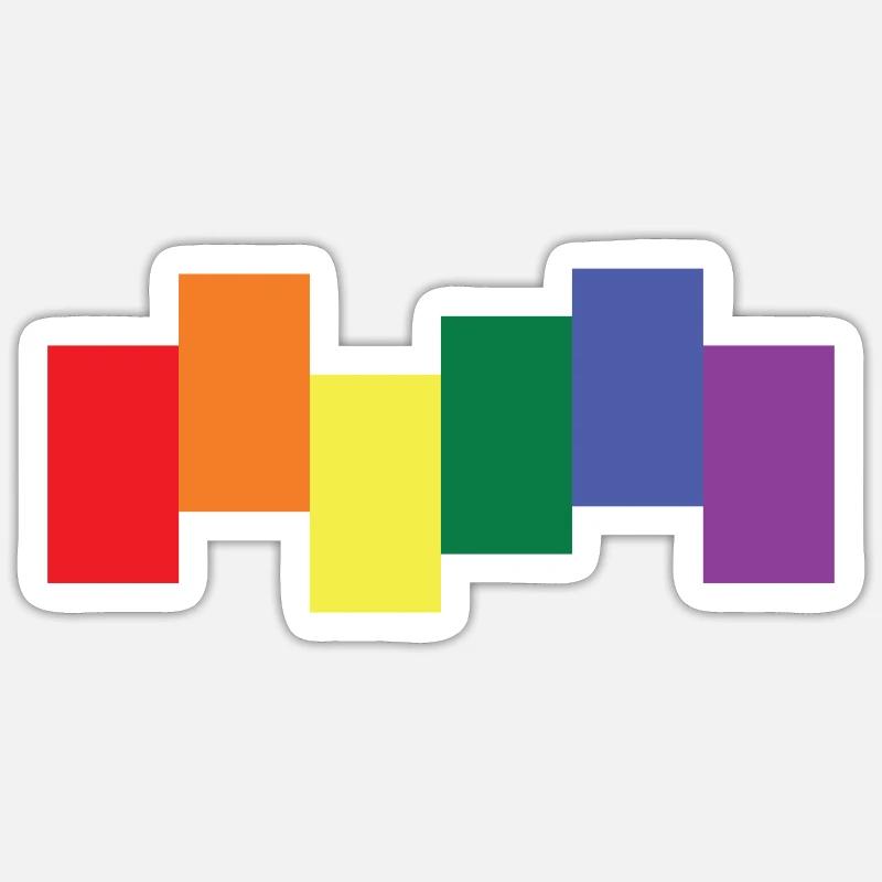 PRIDE - Sticker size S (10 x 10 cm) - white matte