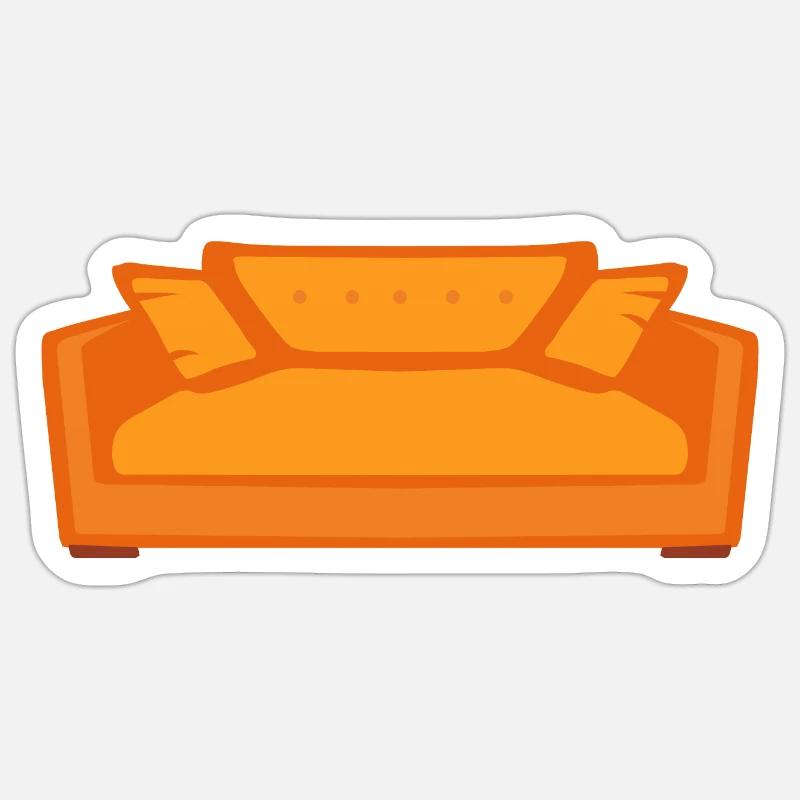 sofa sofa Sticker size S (10 x 10 cm)