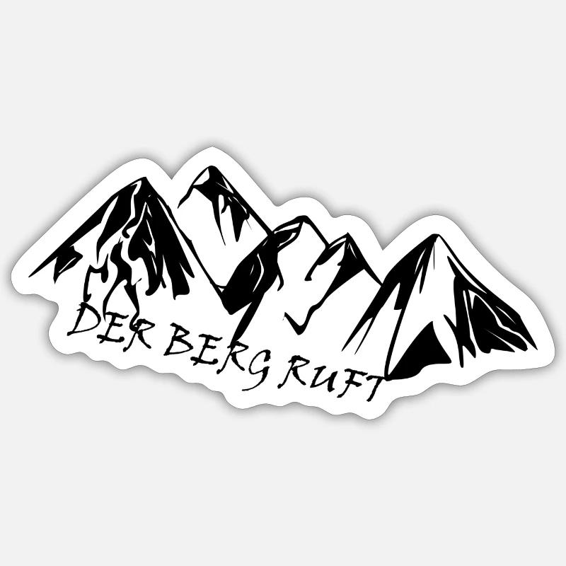 Der Berg ruft Sticker Größe S (10 x 10 cm)
