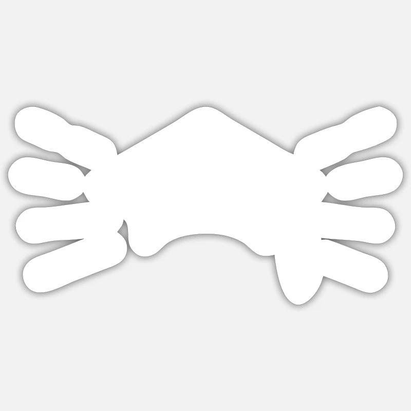 Graduation hat - Sticker size S (10 x 10 cm) - white matte
