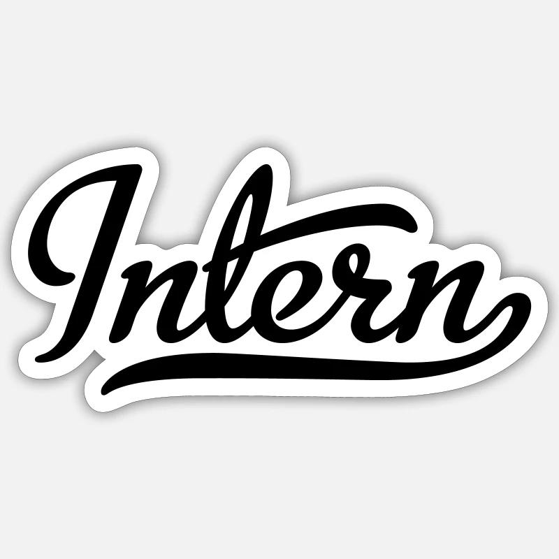 Interne - Sticker taille S (10 x 10 cm) - blanc mat