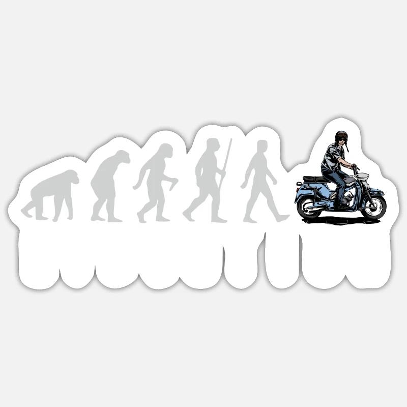 Moped Mofa Evolution DS50 Sticker Größe S (10 x 10 cm)