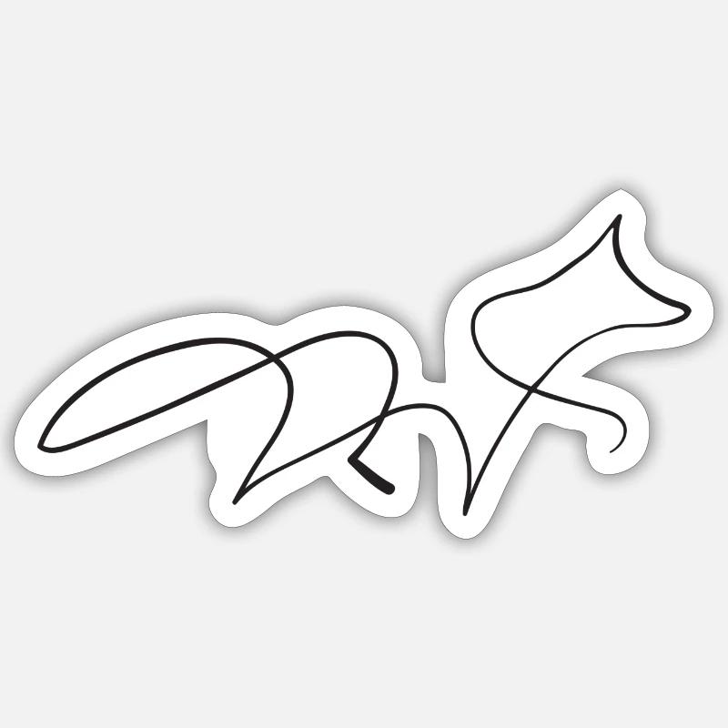 Fuchs Sticker Größe S (10 x 10 cm)