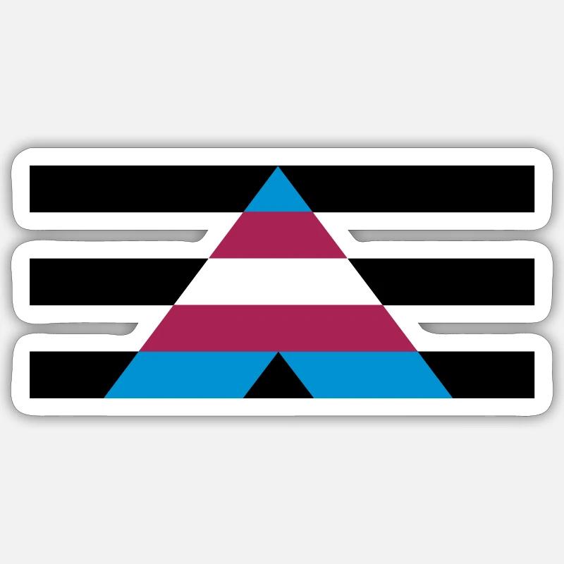 Cis Trans-Ally - Sticker size S (10 x 10 cm) - white matte