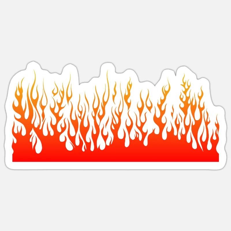 fire flame flame wall Sticker size S (10 x 10 cm)