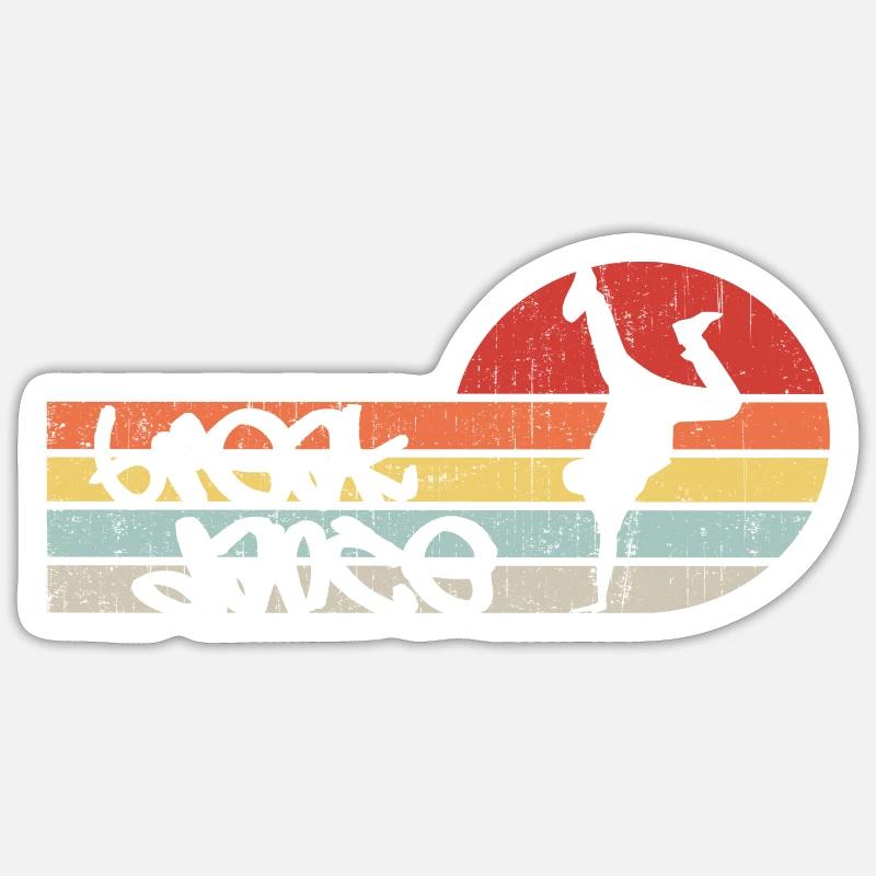 Breakdance Breakdancer Dancer Dance HipHop Gift Sticker size S (10 x 10 cm)