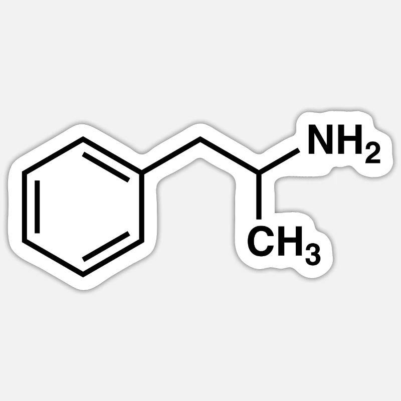 Amphétamine - noir Sticker taille S (10 x 10 cm)