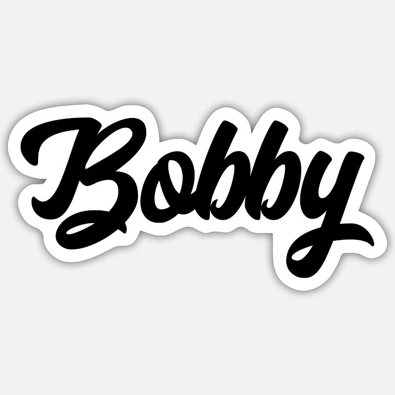 Bobby Custom Text Birthday Name Sticker size S (10 x 10 cm)