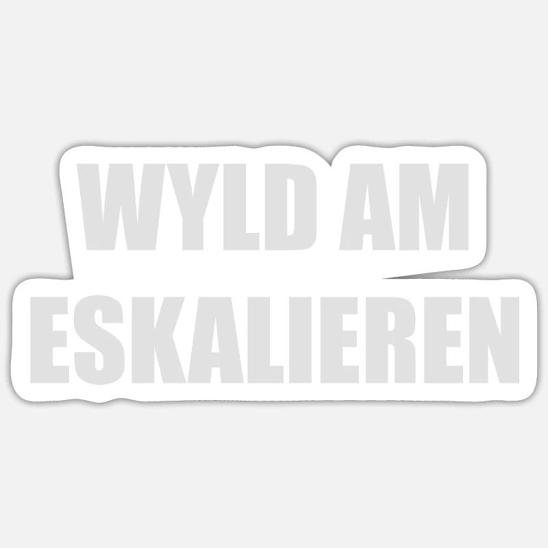 Fête - Sticker taille S (10 x 10 cm) - blanc mat