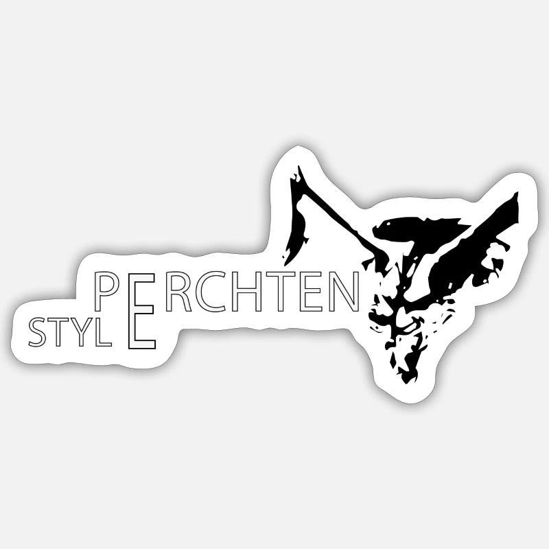 Perchtenstyle - Sticker size S (10 x 10 cm) - white matte