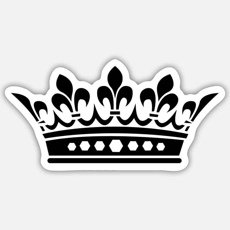 Crown Sticker size S (10 x 10 cm)