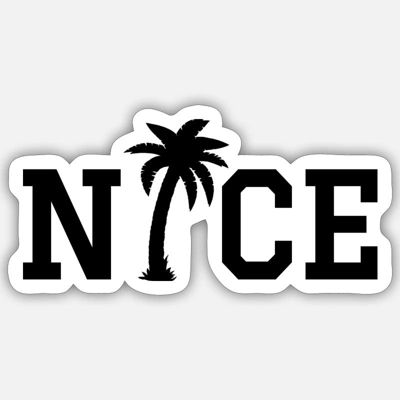 NICE - Palm tree Sticker size S (10 x 10 cm)