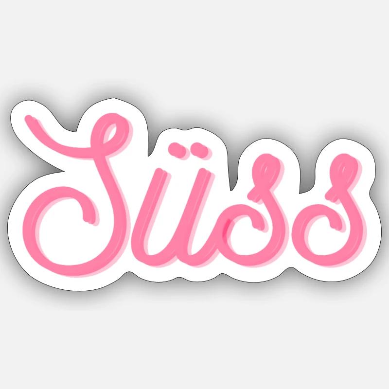 Süss Sticker Größe S (10 x 10 cm)